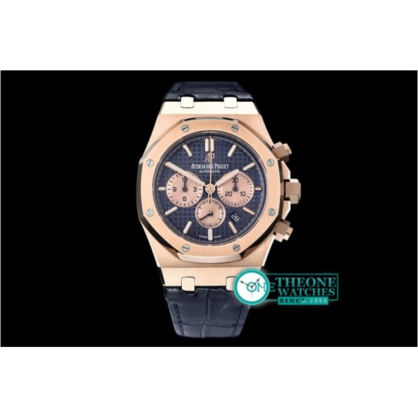 Audemars Piguet - Royal Oak Chronograph 26331ST RG/LE Blue OMF A7750