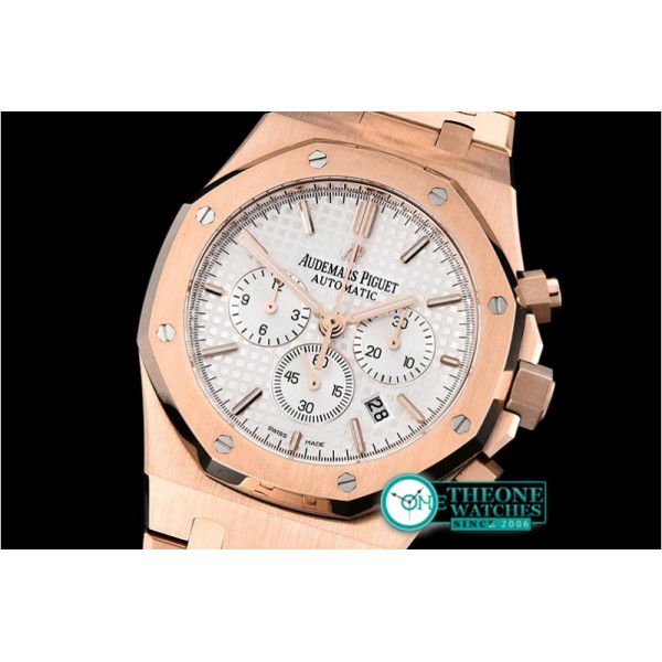 Audemars Piguet - Royal Oak Chronograph 26331ST RG/RG F.Wht OMF A7750