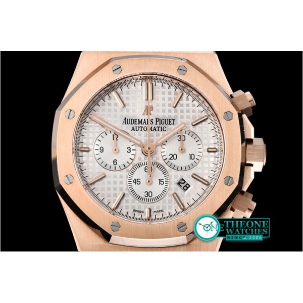 Audemars Piguet - Royal Oak Chronograph 26331ST RG/RG F.Wht OMF A7750