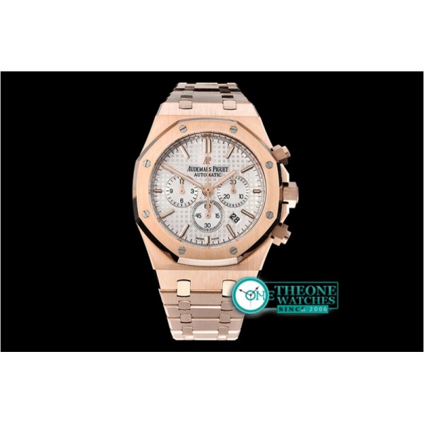 Audemars Piguet - Royal Oak Chronograph 26331ST RG/RG F.Wht OMF A7750