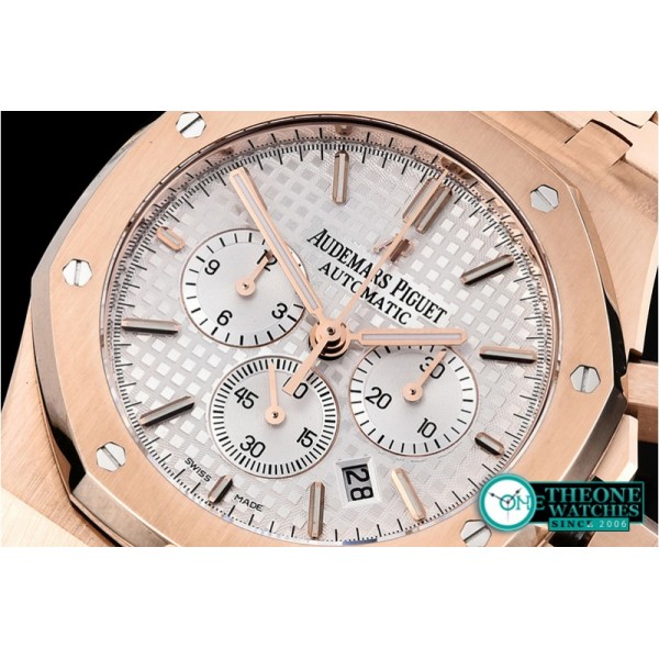 Audemars Piguet - Royal Oak Chronograph 26331ST RG/RG F.Wht OMF A7750