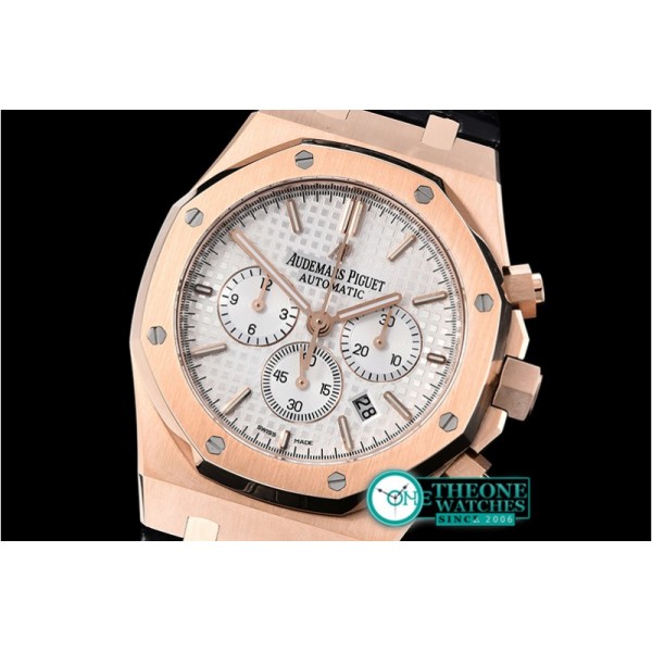 Audemars Piguet - Royal Oak Chronograph 26331ST RG/LE Wht/Wht OMF A7750