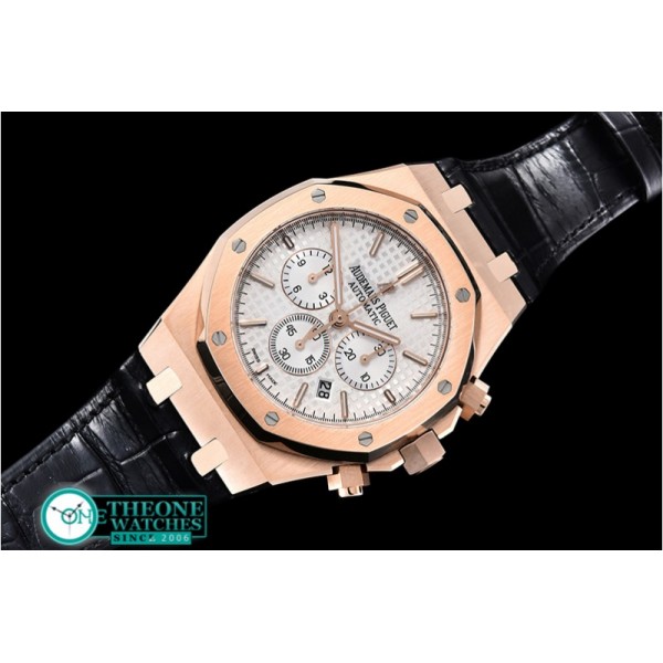 Audemars Piguet - Royal Oak Chronograph 26331ST RG/LE Wht/Wht OMF A7750