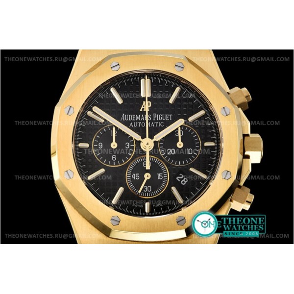 Audemars Piguet - Royal Oak Chronograph 26331ST YG/YG Black OMF A7750