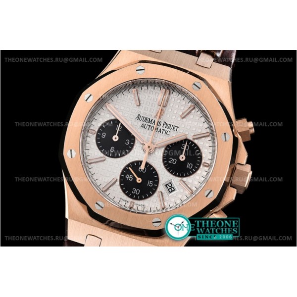 Audemars Piguet - Royal Oak Chronograph 26331ST RG/LE Wht/Blk A7750