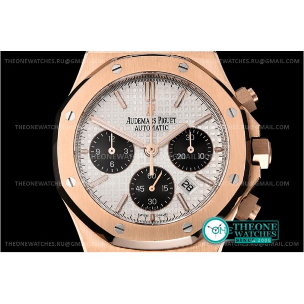 Audemars Piguet - Royal Oak Chronograph 26331ST RG/LE Wht/Blk A7750