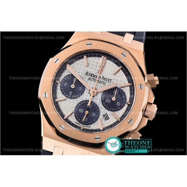 Audemars Piguet - Royal Oak Chronograph 26331ST RG/RU Wht/Blue A7750