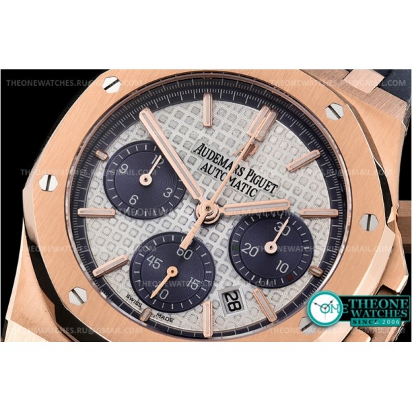 Audemars Piguet - Royal Oak Chronograph 26331ST RG/RU Wht/Blue A7750