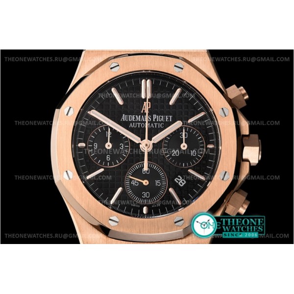 Audemars Piguet - Royal Oak Chronograph 26331ST RG/LE Blk/Blk A7750