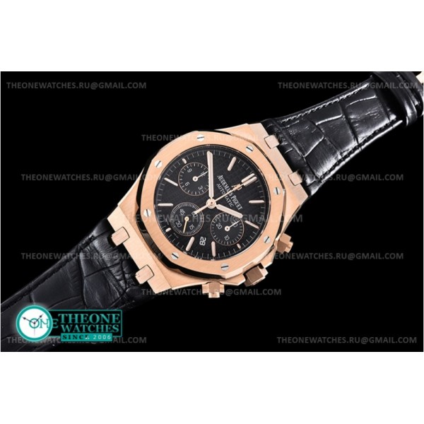 Audemars Piguet - Royal Oak Chronograph 26331ST RG/LE Blk/Blk A7750