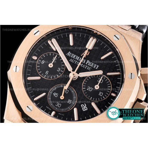 Audemars Piguet - Royal Oak Chronograph 26331ST RG/LE Blk/Blk A7750