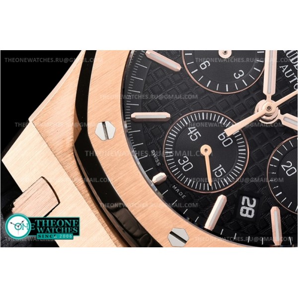 Audemars Piguet - Royal Oak Chronograph 26331ST RG/LE Blk/Blk A7750