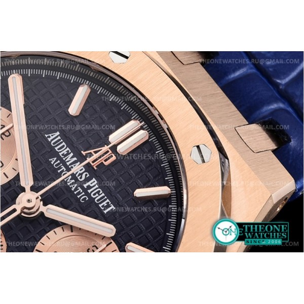 Audemars Piguet - Royal Oak Chronograph 26331ST RG/LE Blue/Rose A7750