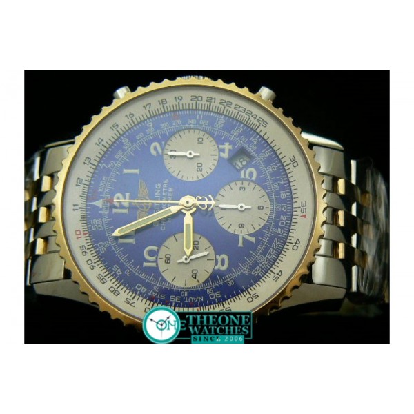 BREITLING NAVITIMER 2 TONE BLUE DIAL NUMBER CHRONOS 28800BPH