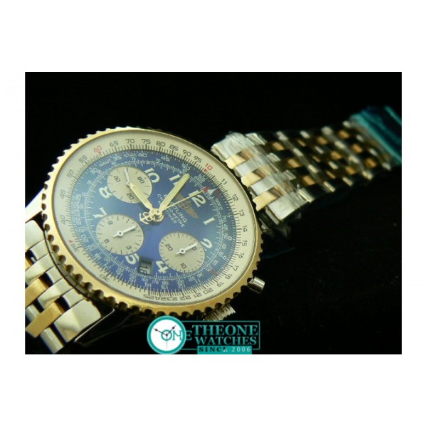 BREITLING NAVITIMER 2 TONE BLUE DIAL NUMBER CHRONOS 28800BPH