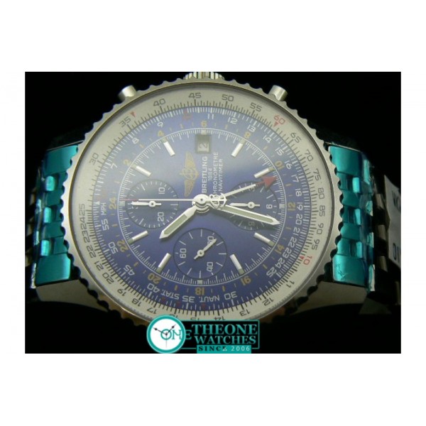 BREITLING NAVITIMER WORLD GMT BLUE ASIA 7750 CHRONOS 28800BPH