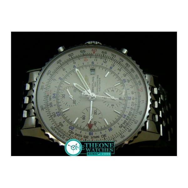 BREITLING NAVITIMER WORLD GMT WHITE ASIA 7750 CHRONOS 28800BPH