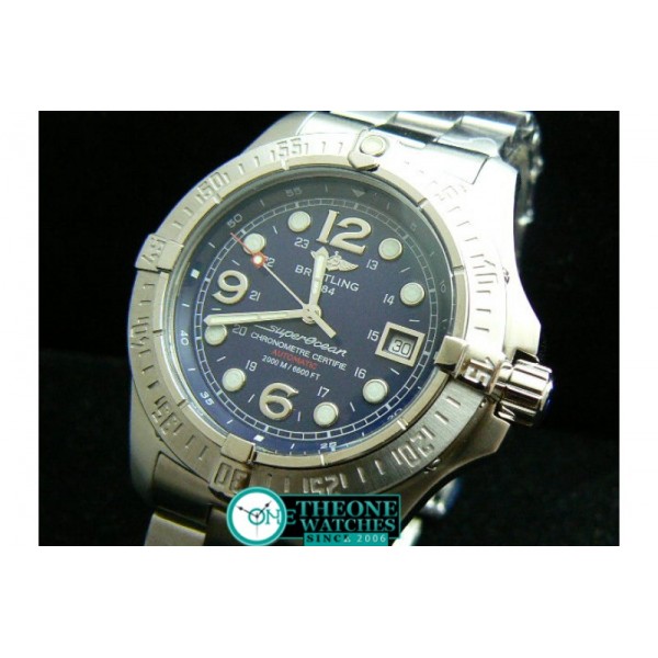 BREITLING SUPER OCEAN STEELFISH BLUE SWISS ETA 2824-2