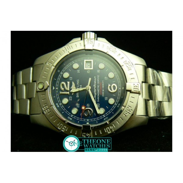 BREITLING SUPER OCEAN STEELFISH BLUE SWISS ETA 2824-2