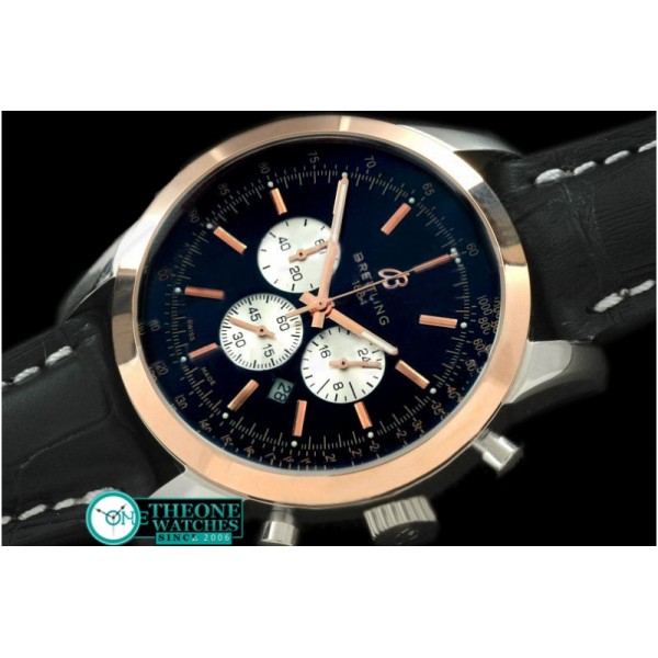 Breitling - TransOcean Chrono SS/YG/LE Black Jap OS20 Qtz