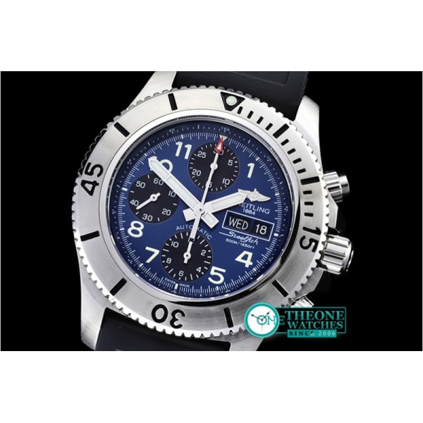 Breitling - SuperOcean SteelFish Chrono SS/RU Blue/Blk A7750