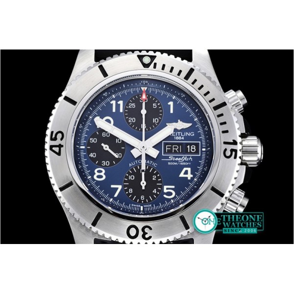 Breitling - SuperOcean SteelFish Chrono SS/RU Blue/Blk A7750