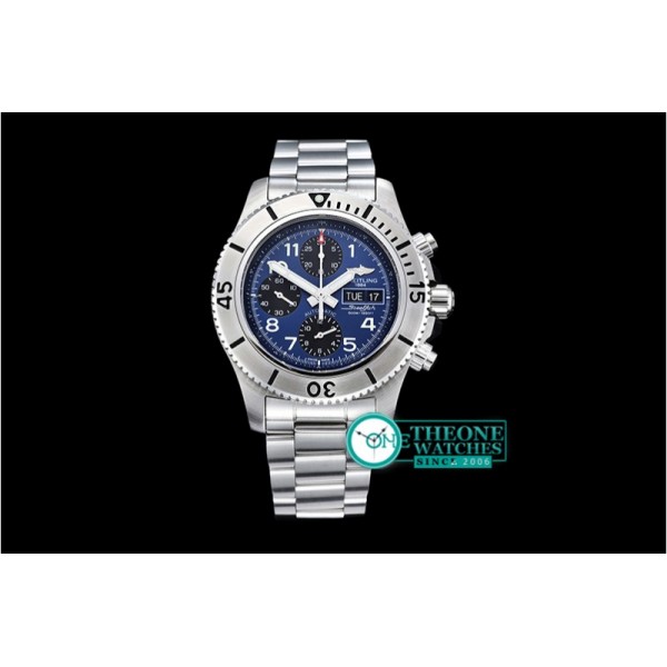 Breitling - SuperOcean SteelFish Chrono SS/SS Blue/Blk A7750