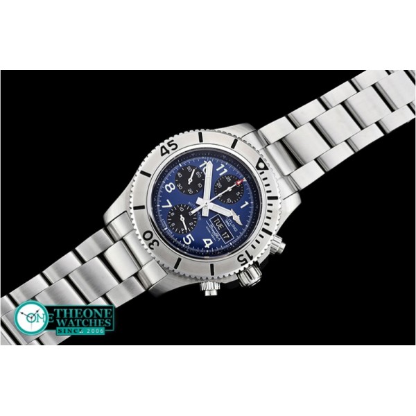 Breitling - SuperOcean SteelFish Chrono SS/SS Blue/Blk A7750