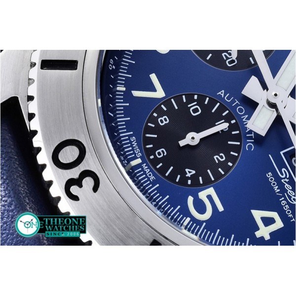 Breitling - SuperOcean SteelFish Chrono SS/LE Blue/Blk A7750