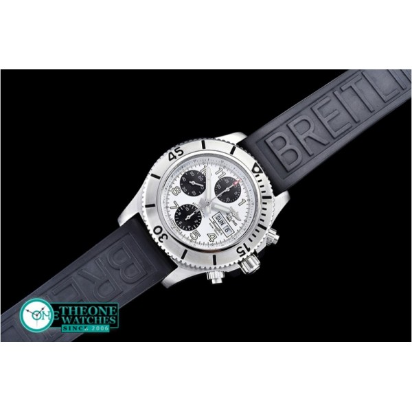 Breitling - SuperOcean SteelFish Chrono SS/RU Wht/Blk A7750