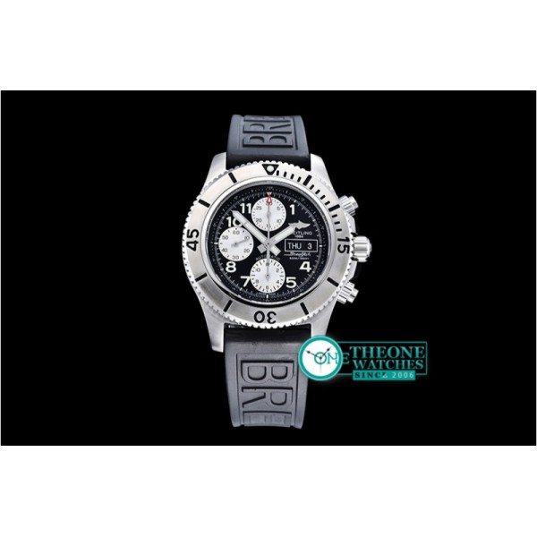 Breitling - SuperOcean SteelFish Chrono SS/RU Blk/Wht A7750