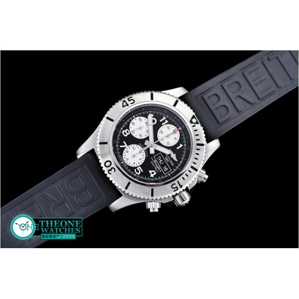 Breitling - SuperOcean SteelFish Chrono SS/RU Blk/Wht A7750