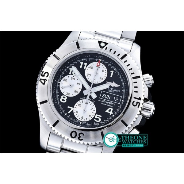 Breitling - SuperOcean SteelFish Chrono SS/SS Wht/Blk A7750