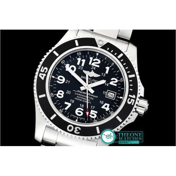 Breitling - SuperOcean II 44mm SS/SS Black/Num GF Asia 2824