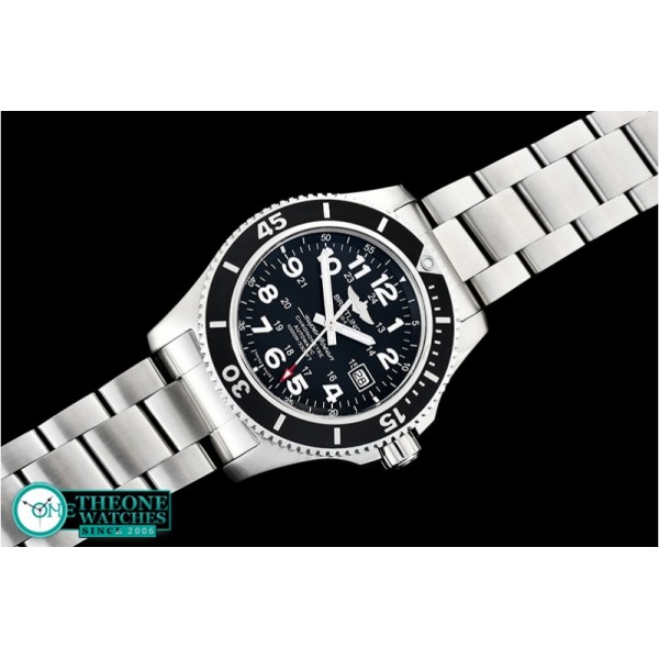 Breitling - SuperOcean II 44mm SS/SS Black/Num GF Asia 2824