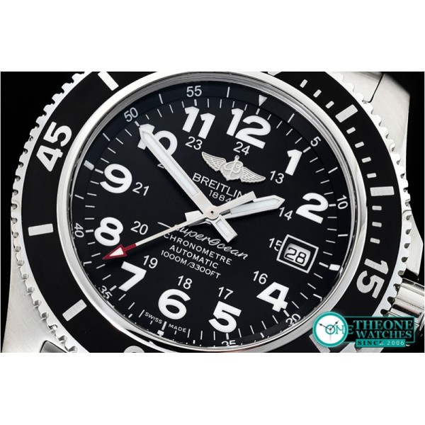 Breitling - SuperOcean II 44mm SS/SS Black/Num GF Asia 2824