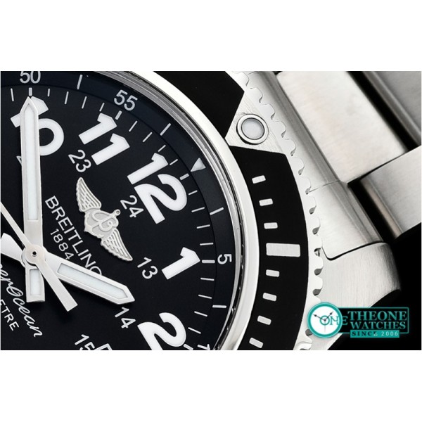 Breitling - SuperOcean II 44mm SS/SS Black/Num GF Asia 2824