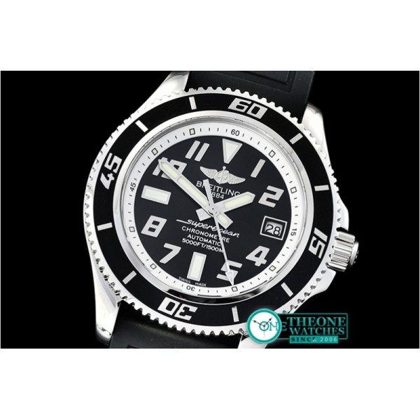 Breitling - SuperOcean II 42mm SS/RU Blk/Wht GMF Asia 2824