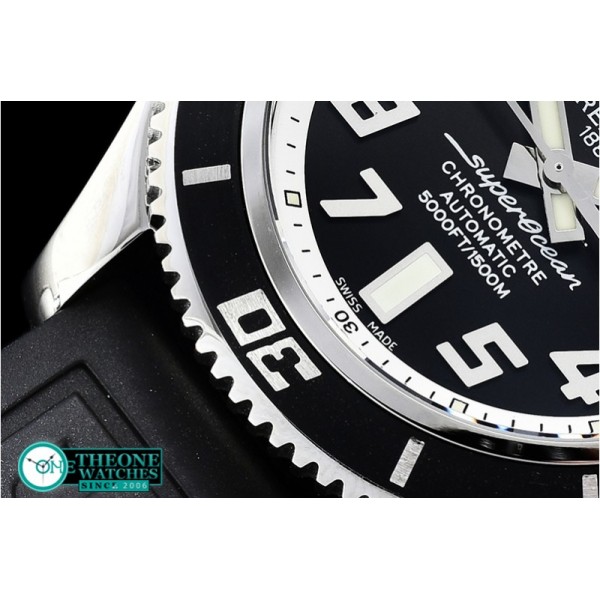 Breitling - SuperOcean II 42mm SS/RU Blk/Wht GMF Asia 2824