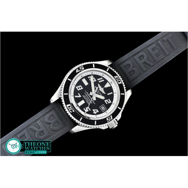 Breitling - SuperOcean II 42mm SS/RU Blk/Wht GMF Asia 2824