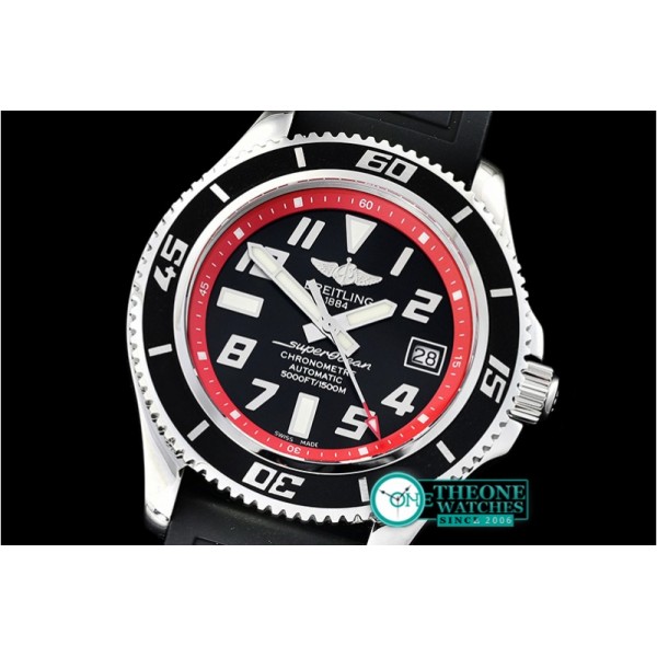 Breitling - SuperOcean II 42mm SS/RU Blk/Red GMF Asia 2824