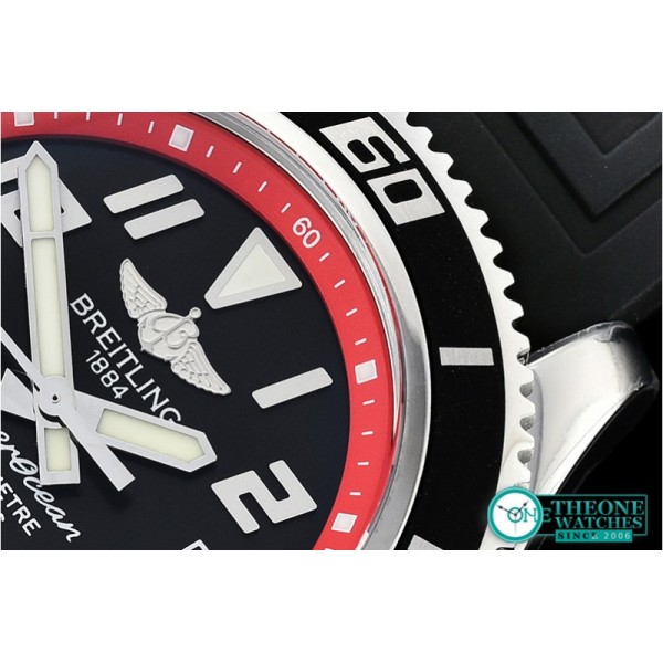 Breitling - SuperOcean II 42mm SS/RU Blk/Red GMF Asia 2824