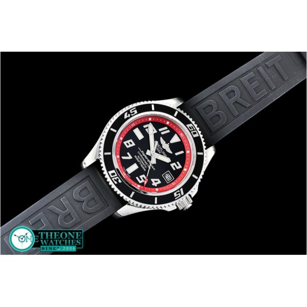 Breitling - SuperOcean II 42mm SS/RU Blk/Red GMF Asia 2824