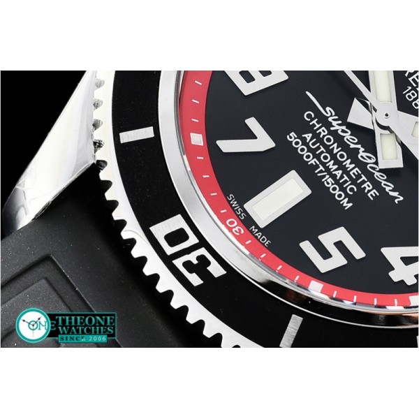 Breitling - SuperOcean II 42mm SS/RU Blk/Red GMF Asia 2824