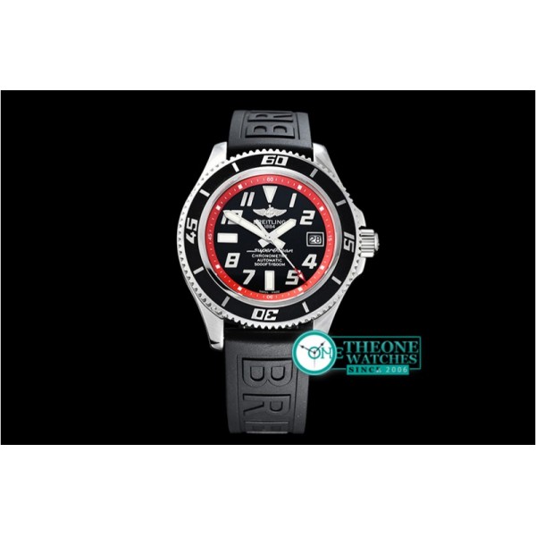 Breitling - SuperOcean II 42mm SS/RU Blk/Red GMF Asia 2824