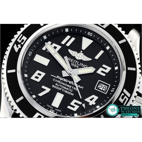 Breitling - SuperOcean II 42mm SS/RU Blk/Blk GMF Asia 2824