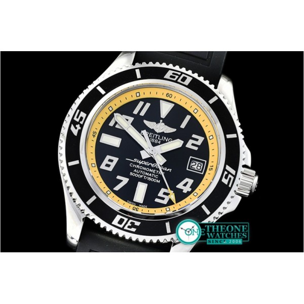 Breitling - SuperOcean II 42mm SS/RU Blk/Yellow GMF Asia 2824