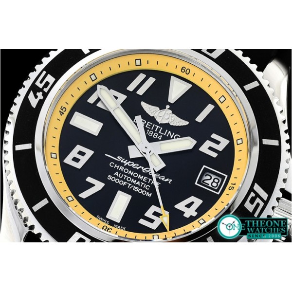 Breitling - SuperOcean II 42mm SS/RU Blk/Yellow GMF Asia 2824