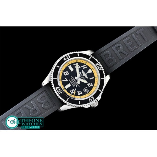 Breitling - SuperOcean II 42mm SS/RU Blk/Yellow GMF Asia 2824