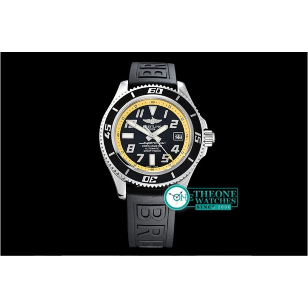 Breitling - SuperOcean II 42mm SS/RU Blk/Yellow GMF Asia 2824